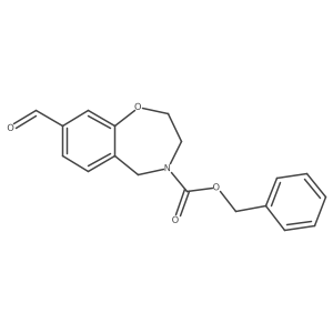 Benzyl 8-formyl-2,3,4,5-tetrahydro-1,4-benzoxazepine-4-carboxylate Structure