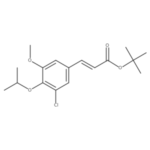 tert-butyl (2E)-3-[3-chloro-5-methoxy-4-(propan-2-yloxy)phenyl]prop-2-enoate Structure