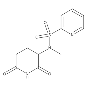 N-(2,6-dioxopiperidin-3-yl)-N-methylpyridine-2-sulfonamide结构式