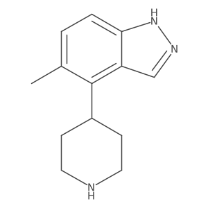 5-methyl-4-(piperidin-4-yl)-1H-indazole Structure