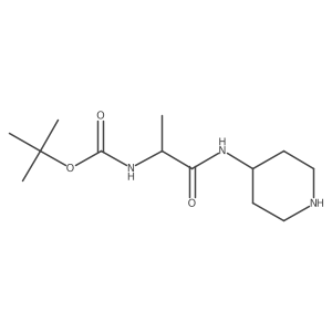 (S)-tert-Butyl 1-oxo-1-(piperidin-4-ylamino)propan-2-ylcarbamate Structure