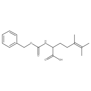 2-{[(Benzyloxy)carbonyl]amino}-5,6-dimethylhept-5-enoic acid Structure