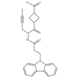 1-[2-({[(9H-fluoren-9-yl)methoxy]carbonyl}amino)hex-4-ynoyl]azetidine-3-carboxylic acid Structure