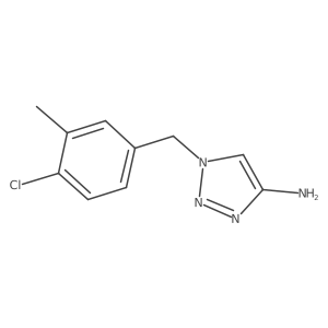 1-[(4-chloro-3-methylphenyl)methyl]-1H-1,2,3-triazol-4-amine Structure