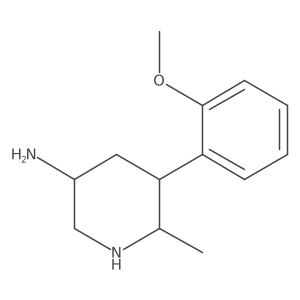 5-(2-Methoxyphenyl)-6-methylpiperidin-3-amine结构式