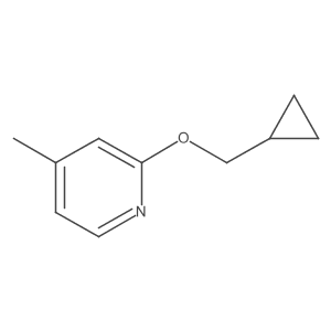 2-(Cyclopropylmethoxy)-4-methylpyridine Structure
