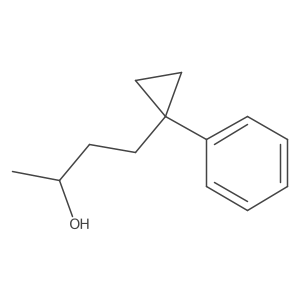 (2S)-4-(1-phenylcyclopropyl)butan-2-ol结构式