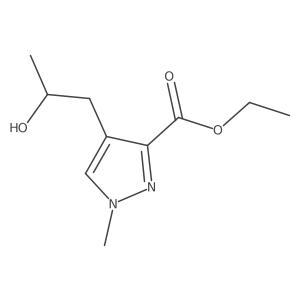 ethyl 4-[(2R)-2-hydroxypropyl]-1-methyl-1H-pyrazole-3-carboxylate结构式