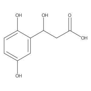 (3R)-3-(2,5-dihydroxyphenyl)-3-hydroxypropanoic acid结构式