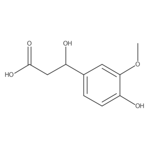 (3R)-3-hydroxy-3-(4-hydroxy-3-methoxyphenyl)propanoic acid Structure