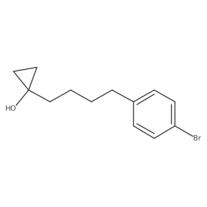 1-[4-(4-Bromophenyl)butyl]cyclopropan-1-ol结构式