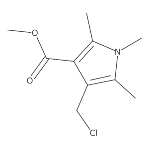 methyl 4-(chloromethyl)-1,2,5-trimethyl-1H-pyrrole-3-carboxylate Structure