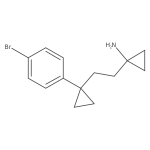 1-{2-[1-(4-Bromophenyl)cyclopropyl]ethyl}cyclopropan-1-amine Structure