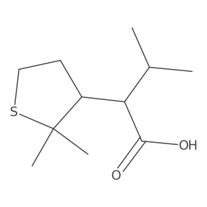 2-(2,2-Dimethylthiolan-3-yl)-3-methylbutanoic acid结构式