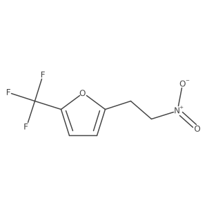 2-(2-Nitroethyl)-5-(trifluoromethyl)furan结构式