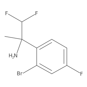 2-(2-Bromo-4-fluorophenyl)-1,1-difluoropropan-2-amine Structure