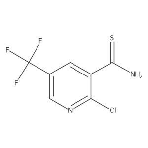 2-Chloro-5-(trifluoromethyl)pyridine-3-carbothioamide Structure