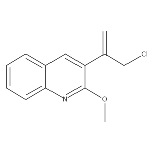 3-(3-Chloroprop-1-en-2-yl)-2-methoxyquinoline Structure