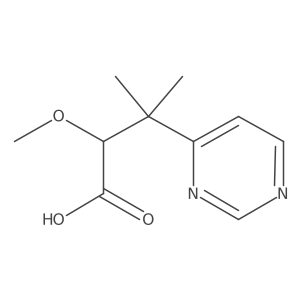 2-Methoxy-3-methyl-3-(pyrimidin-4-yl)butanoic acid Structure