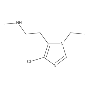 [2-(4-chloro-1-ethyl-1H-imidazol-5-yl)ethyl](methyl)amine结构式