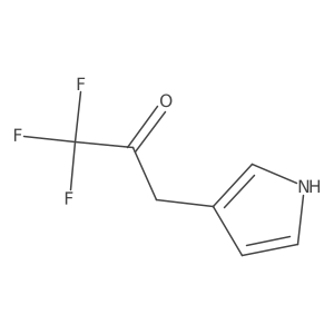 1,1,1-trifluoro-3-(1H-pyrrol-3-yl)propan-2-one结构式