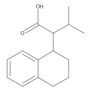 3-Methyl-2-(1,2,3,4-tetrahydronaphthalen-1-yl)butanoic acid结构式