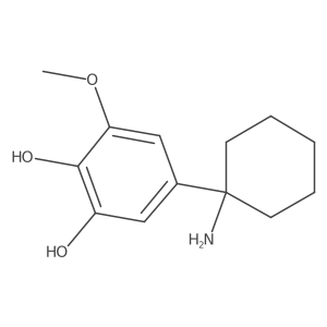 5-(1-Aminocyclohexyl)-3-methoxybenzene-1,2-diol Structure