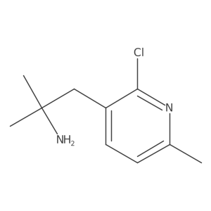 1-(2-Chloro-6-methylpyridin-3-yl)-2-methylpropan-2-amine结构式