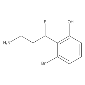 2-(3-Amino-1-fluoropropyl)-3-bromophenol Structure