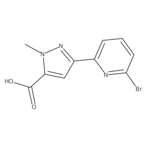 3-(6-bromopyridin-2-yl)-1-methyl-1H-pyrazole-5-carboxylic acid Structure