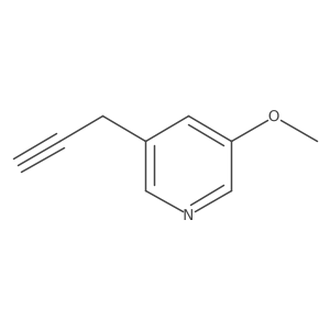 3-Methoxy-5-(prop-2-yn-1-yl)pyridine结构式