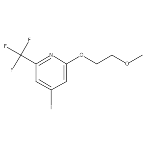 4-Iodo-2-(2-methoxyethoxy)-6-(trifluoromethyl)pyridine结构式