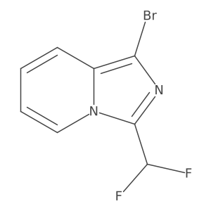 1-Bromo-3-(difluoromethyl)imidazo[1,5-a]pyridine Structure