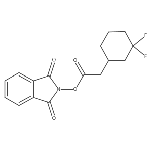 1,3-dioxo-2,3-dihydro-1H-isoindol-2-yl 2-(3,3-difluorocyclohexyl)acetate结构式