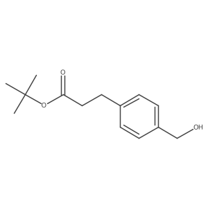 3-(4-Hydroxymethyl-phenyl)-propionic acid tert-butyl ester Structure