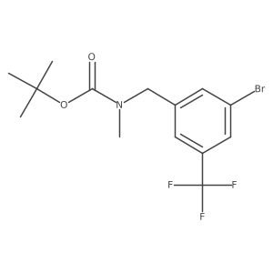 (3-Bromo-5-trifluoromethylbenzyl)-methylcarbamic acid tert-butyl ester Structure