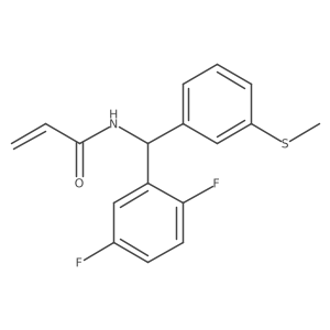 N-[(2,5-Difluorophenyl)-(3-methylsulfanylphenyl)methyl]prop-2-enamide Structure