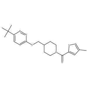 3-Tert-butyl-6-{[1-(4-methylthiophene-2-carbonyl)piperidin-4-yl]methoxy}pyridazine Structure
