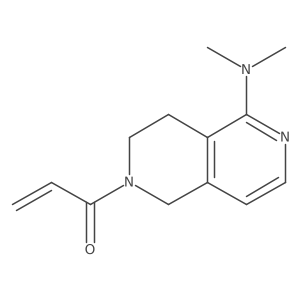1-[5-(Dimethylamino)-3,4-dihydro-1H-2,6-naphthyridin-2-yl]prop-2-en-1-one Structure