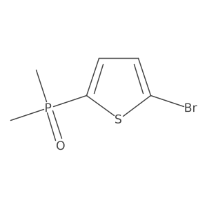 (5-Bromothiophen-2-yl)dimethylphosphine oxide结构式