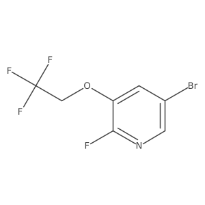 5-Bromo-2-fluoro-3-(2,2,2-trifluoroethoxy)pyridine Structure