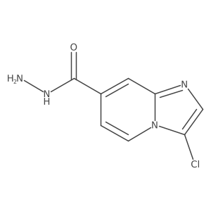 3-Chloroimidazo[1,2-a]pyridine-7-carbohydrazide Structure