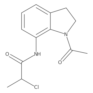 N-(1-Acetyl-2,3-dihydroindol-7-yl)-2-chloropropanamide Structure