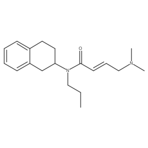 (2E)-4-(dimethylamino)-N-propyl-N-(1,2,3,4-tetrahydronaphthalen-2-yl)but-2-enamide结构式