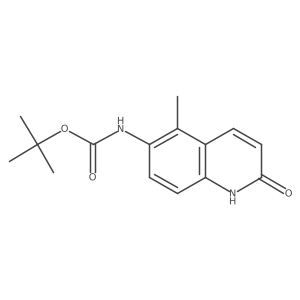 tert-butyl N-(2-hydroxy-5-methylquinolin-6-yl)carbamate结构式