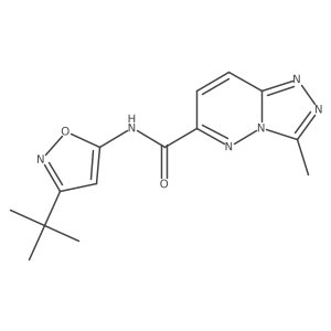 N-(3-Tert-butyl-1,2-oxazol-5-yl)-3-methyl-[1,2,4]triazolo[4,3-b]pyridazine-6-carboxamide结构式