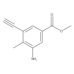 Methyl 3-amino-5-ethynyl-4-methylbenzoate Structure