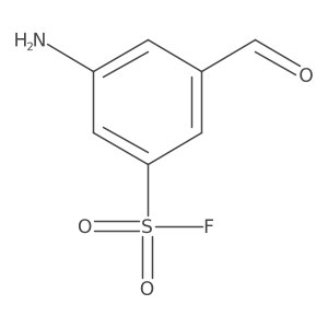 3-Amino-5-formylbenzene-1-sulfonyl fluoride结构式