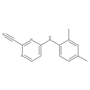 4-[(2,4-Dimethylphenyl)amino]pyrimidine-2-carbonitrile结构式