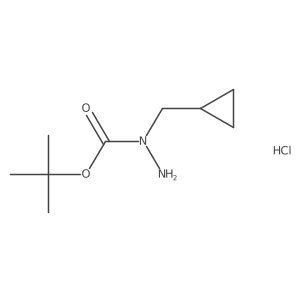 N-(cyclopropylmethyl)(tert-butoxy)carbohydrazidehydrochloride Structure
